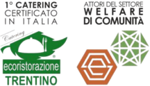 Logo di 1° catering certificato in Italia e di attori del settore Welfare di Comunità
